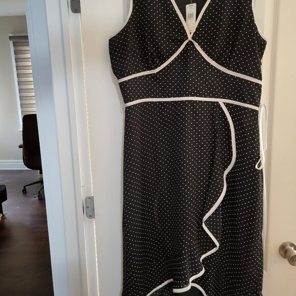 JESSICA VINTAGE POLKA DOT DRESS BNWT - Picture 1 of 2